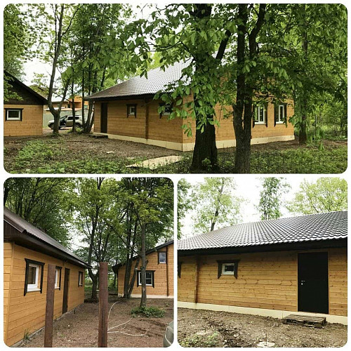 Каркасный дом из имитации бруса